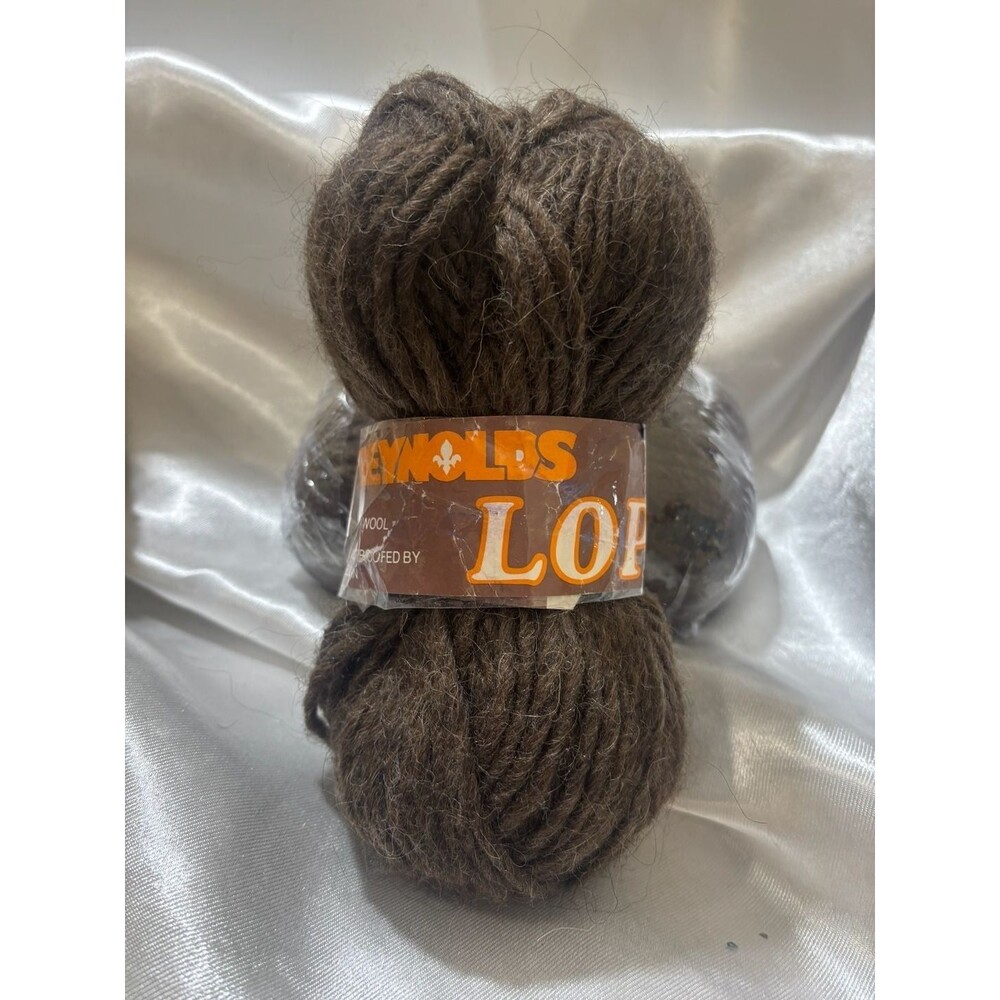 Reynolds Lopi Icelandic 100% Wool Yarn Brown Lot of 2